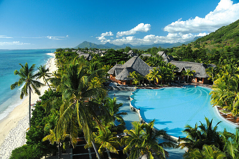 Eines der Hotels im Portfolio von JT Just Travel: das Dinarobin Beachcomber Golf Resort & Spa auf Mauritius