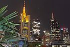 Die Frankfurter Skyline im Lichterglanz