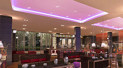 Die Lounge „Leo 90“ soll das Herz des Leonardo Royal Munich Hotel werden