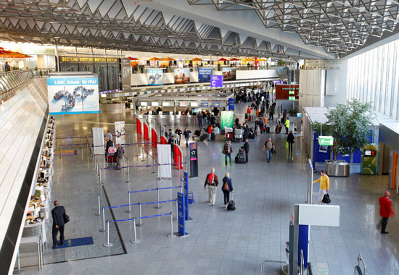 Die drei größten Airports in Deutschland – im Bild Frankfurt – haben im vergangenen Jahr so viele Fluggäste verzeichnet wie noch nie