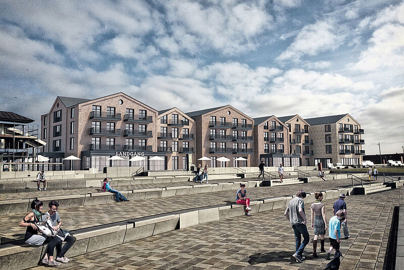 Das Lighthouse Hotel & Spa im Nordsee-Ort Büsum soll im August 2019 die ersten Gäste empfangen