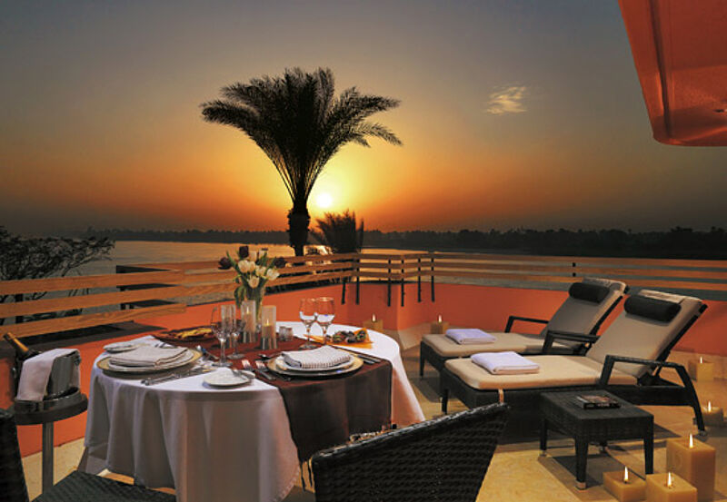 Das Steigenberger Resort Achti am Ostufer des Nils in Luxor bietet 281 Zimmer