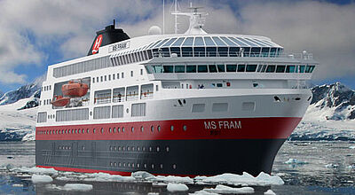 Das Expeditionsschiff Fram fährt 2014/2015 neue Routen