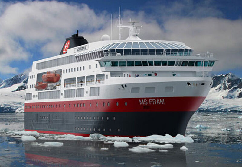 Das Expeditionsschiff Fram fährt 2014/2015 neue Routen
