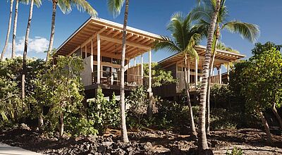 Das Kona Village, A Rosewood Resort, bietet 150 Bungalows. Foto: Rosewood
