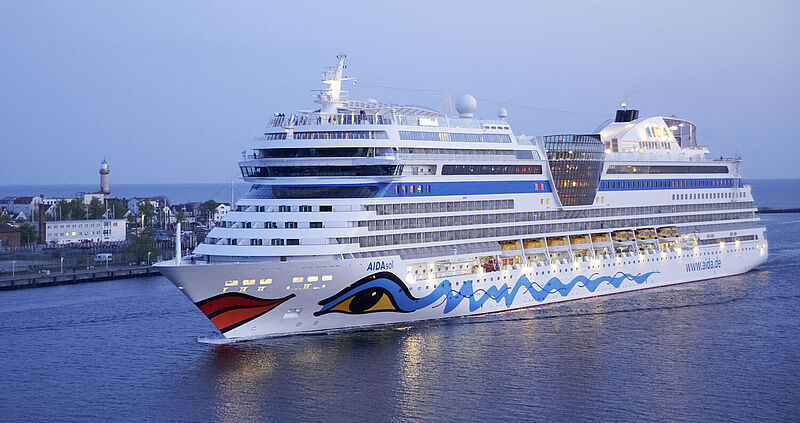 Die Aida Sol startet noch bis Anfang Oktober von Warnemünde aus zu Ostsee-Kreuzfahrten