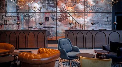 Rezeption im neuen The Cloud One Hamburg-Kontorhaus. Foto: The Cloud One