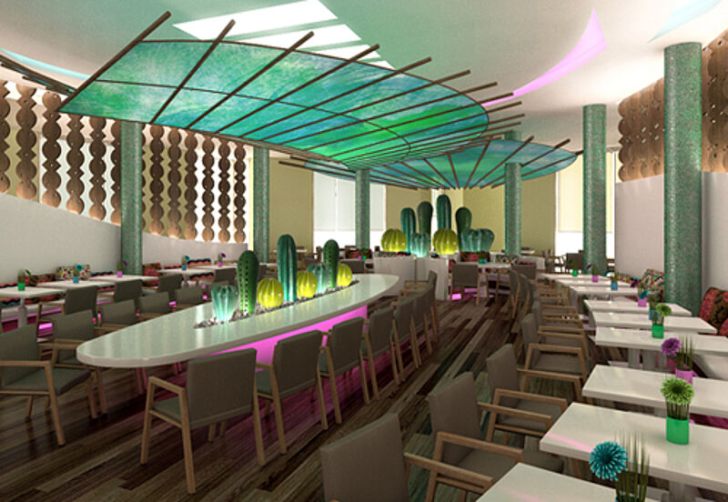 So wird eines der Restaurants im Breathless Punta Cana aussehen