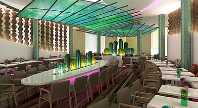 So wird eines der Restaurants im Breathless Punta Cana aussehen