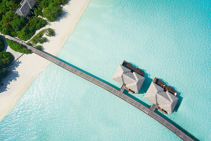 Ansteckungsgefahr wahrscheinlich recht gering: Urlaubsresort auf den Malediven