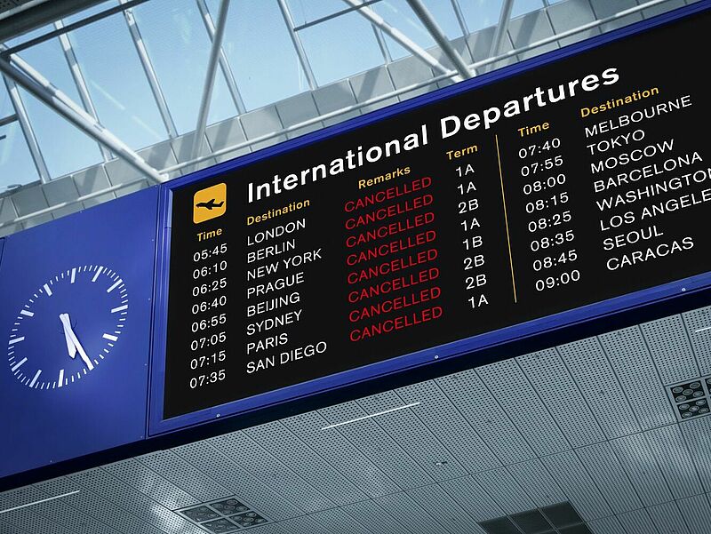 Angesichts des Flug-Chaos an den Airports drängt der VUSR auf eine Lösung. Foto: narvikk/iStockphoto