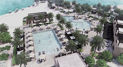 The Chedi entsteht in direkter Strandlage in El Gouna