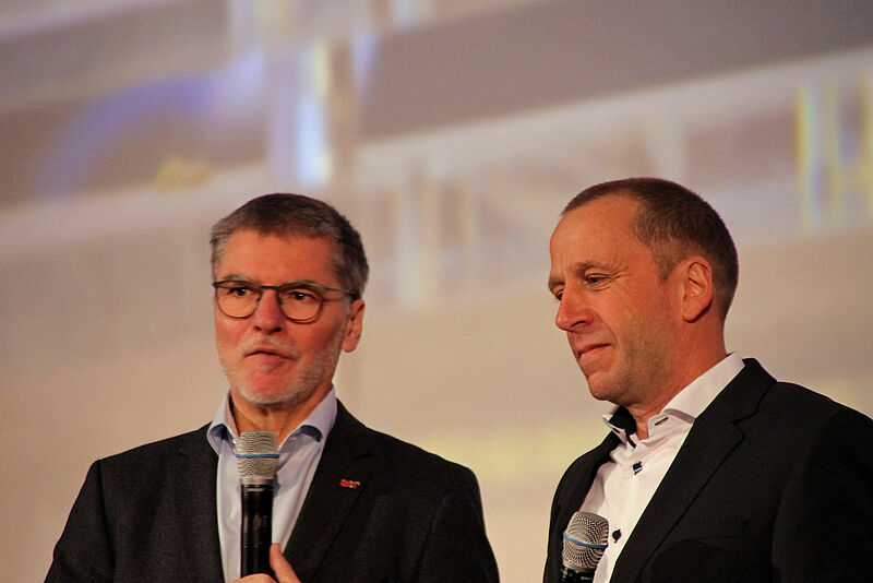 Die Vorstandsvorsitzenden der AER AG: Pedro Turbany und Rainer Hageloch
