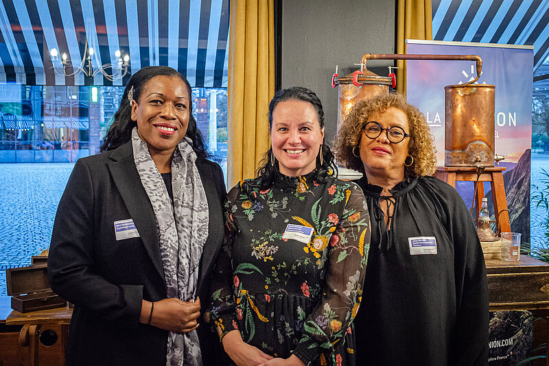 Präsentierten ihre Reiseziele in Frankfurt: Aline Thomaseau (Guadeloupe), Nicole Anthony (La Reunion) und Jenny Cespedes (Martinique)