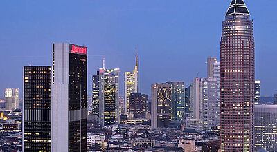 Auch in Frankfurt am Main eine feste Größe: Das Marriott befindet sich direkt am Messegelände