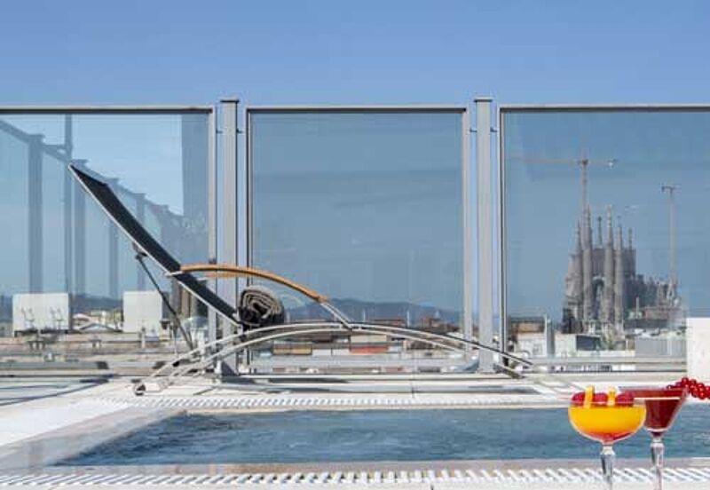 Gäste der Präsidenten-Suite im Majestic Hotel & Spa in Barcelona können bis zur Sagrada Familia schauen