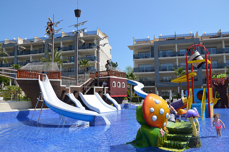 Das Zafiro Palace Alcudia öffnet am 10. Juli. Mit Abstand werden Kids auch wieder rutschen können. Foto: ras