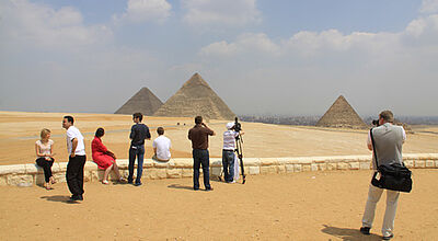 Während der Badetourismus in Ägypten ordentlich zugelegt hat, tun sich die Studienreisen deutlich schwerer