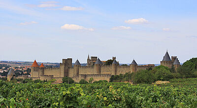 Für zahlreiche Reisen nach Spanien und Frankreich – im Bild Carcassonne im Languedoc – wurde die Gruppengröße auf sieben Teilnehmer verkleinert