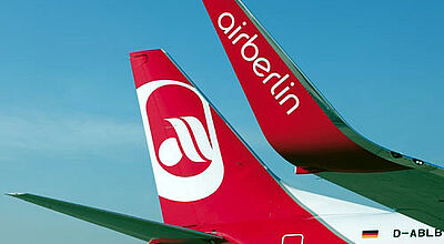 Auch Air Berlin verlangt künftig eine Kreditkartengebühr
