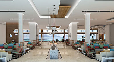 Blick in das neue Ocean Vista Azul auf der kubanischen Halbinsel Varadero