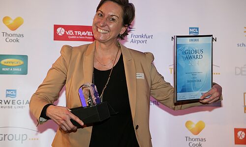 Britta Griegoleit von Iberostar eroberte in der Kategorie "Bester Reisebüro-Service Hotels" Platz 2