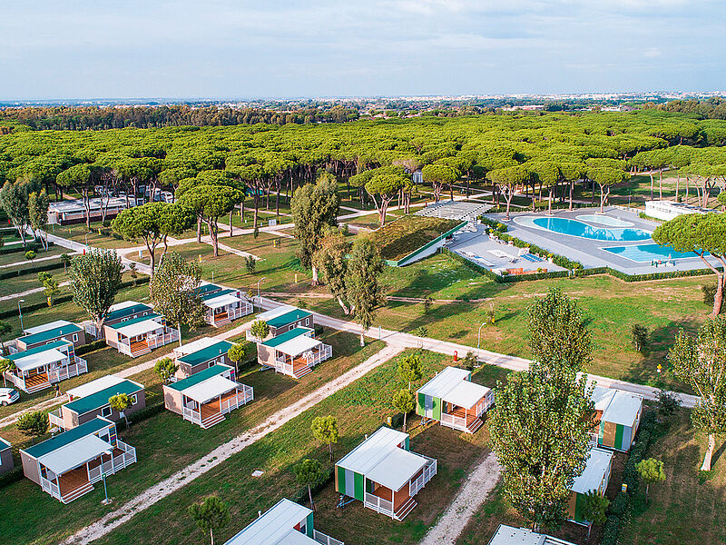 Das neue Camping Village Capitol Roma bei Ostia bietet Platz für 5.000 Wohneinheiten. Foto: Baia Holiday