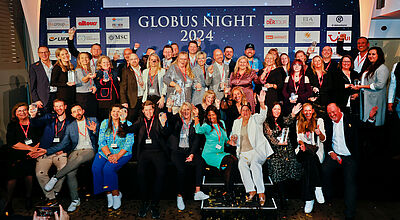 So sehen Sieger aus: Alle Gewinner des Globus Awards auf der Globus Night 2024 in Frankfurt. Foto: Torsten Zimmermann