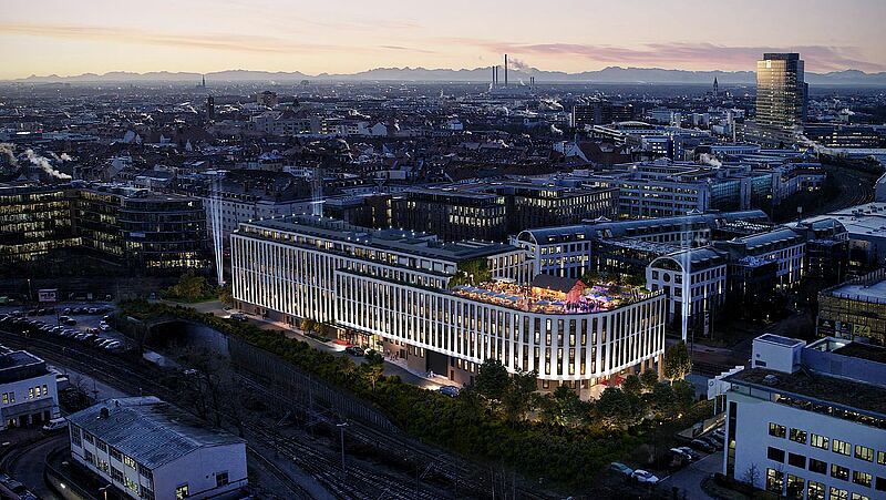 Das München Marriott Hotel City West soll bereits Ende 2022 eröffnen