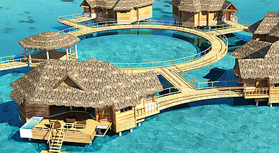 Novum in der Karibik: Das Sandals Royal Caribbean Montego Bay auf Jamaika bietet ab Januar 2015 fünf Over-Water-Villen