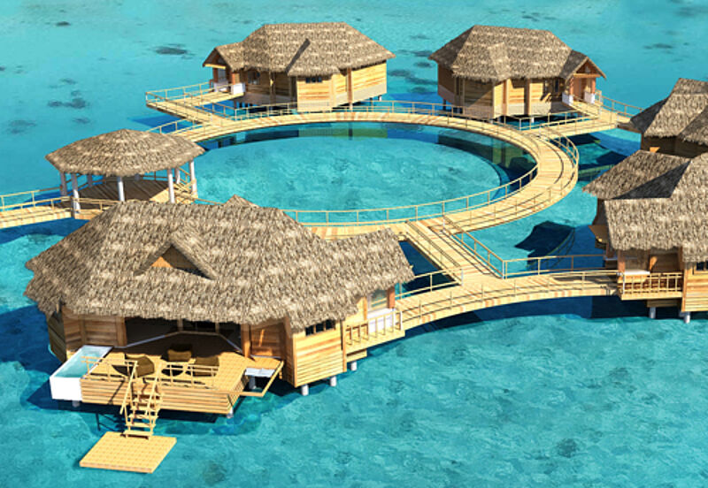 Novum in der Karibik: Das Sandals Royal Caribbean Montego Bay auf Jamaika bietet ab Januar 2015 fünf Over-Water-Villen