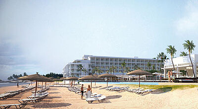 Ab 2016 ist Riu erstmals in Asien vertreten, hier das neue Haus auf Sri Lanka