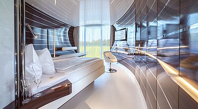 Blick in eine Yachtkabine des Victory Hotels Therme Erding