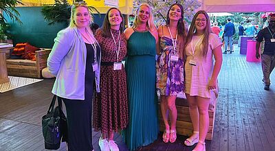 Im Bild (von links): Laureen Wilkening, Sandra Timmermanns, Anne-Karin Thiele, Sandra Jaskulla und Jana Taufenbach