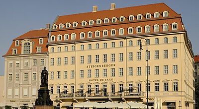 Im neuen Ameropa-Katalog: das Steigenberger Hotel de Saxe in Dresden