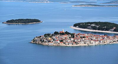 Ein beliebtes Touristenziel in Dalmatien: Primosten