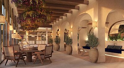 Blick in das neue Riu Palace La Mola