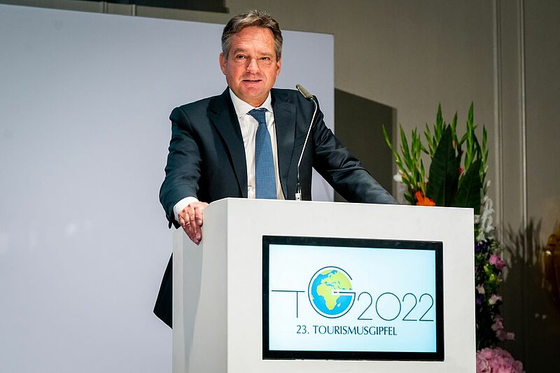 Der neue BTW-Präsident Sören Hartmann appellierte während des Tourismusgipfels an die Branche, beim Thema Nachhaltigkeit aktiv zu werden