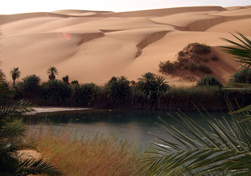 Die Mandara-Seen im Süden Libyens.