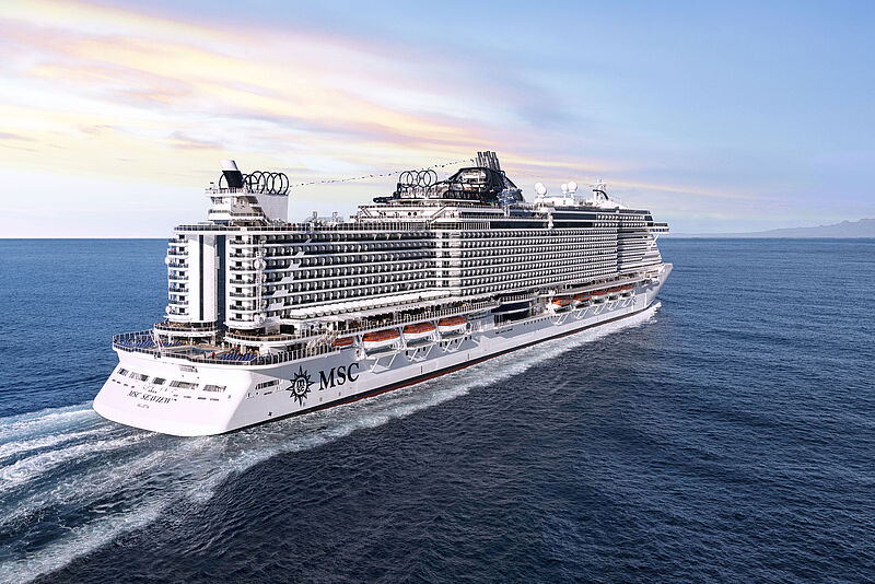 Die MSC Seaview kreuzt ab dem 3. Juli in der Ostsee