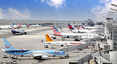 Flugzeuge am Frankfurter Airport: Der Luftverkehr hat sich noch immer nicht ganz erholt