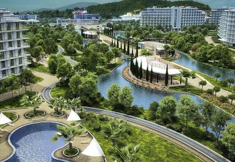 Der Azimut-Hotelkomplex in Sotschi eröffnet im Oktober