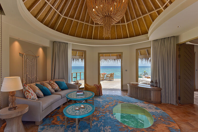 Die Unterkünfte bieten einen endlosen Blick aufs Meer