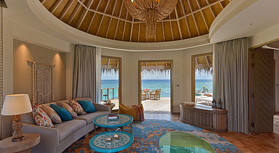 Die Unterkünfte bieten einen endlosen Blick aufs Meer