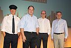Männer-Quartett (von links): Richy Reindl, Dietmar Gunz (beide FTI), Detlef Haner (Abu Dhabi Tourism) und Ralph Schiller (FTI)