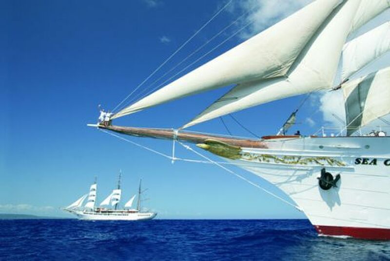 Das Windjammer-Duo von Sea Cloud Cruises kreuzt 2012 in Mittelmeer und Karibik