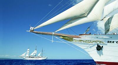 Das Windjammer-Duo von Sea Cloud Cruises kreuzt 2012 in Mittelmeer und Karibik