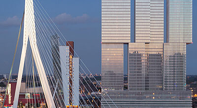 Nicht zu übersehen – das Nhow Rotterdam