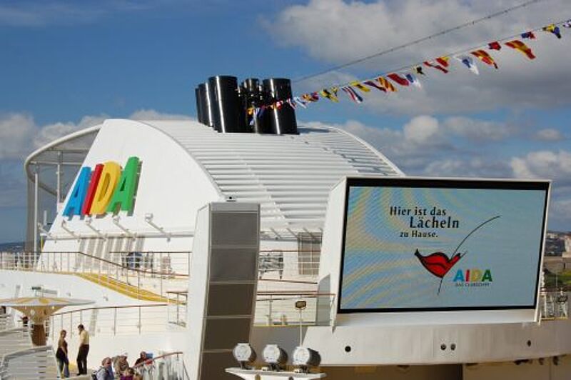 Hier ist das Lächeln zu Hause, heißt es auf der Aida Luna.