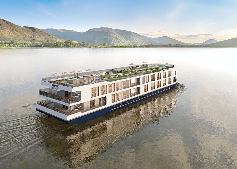 Der Schiffsneubau Mekong Discovery für 36 Passagere debütiert 2024 in Vietnam und Kambodscha